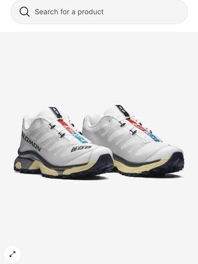 Salomon XT-4 OG in White/Lunar Rock